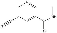 3-Pyridinecarboxamide,5-cyano-N-methyl-(9CI) Structure