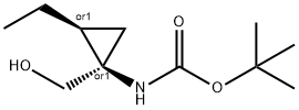 Carbamic acid, [(1R,2S)-2-ethyl-1-(hydroxymethyl)cyclopropyl]-, 1,1- Struktur
