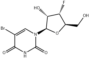 5-溴-3'-脱氧-3'-氟尿苷 结构式