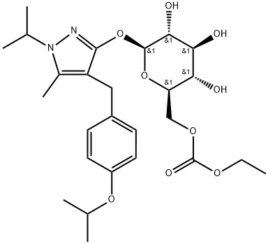 瑞格列净乙酸酯, 442201-24-3, 结构式