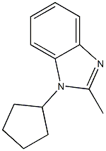 1H-Benzimidazole,1-cyclopentyl-2-methyl-(9CI) Struktur