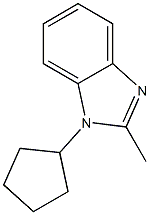 1H-Benzimidazole,1-cyclopentyl-2-methyl-(9CI) Structure