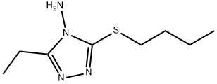 4H-1,2,4-Triazol-4-amine,3-(butylthio)-5-ethyl-(9CI) 结构式