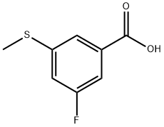 3-fluoro-5-(methylthio)benzoic acid Structure