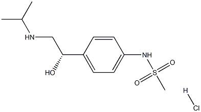 Dexsotalol hydrochloride 结构式