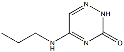 1,2,4-Triazin-3(2H)-one,5-(propylamino)-(9CI) 结构式