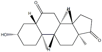 3β-Hydroxy-5α-androstane-6,17-dione Structure