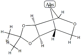 Ribofuranose, 1,5-anhydro-2,3-O-isopropylidene-, d- 结构式