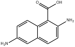 1-Naphthalenecarboxylicacid,2,6-diamino-(9CI),46390-04-9,结构式