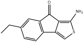 8H-Indeno[1,2-c]thiophen-8-one,1-amino-6-ethyl-(9CI) 结构式