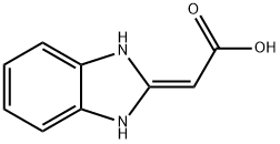 delta2,alpha-Benzimidazolineacetic acid (8CI) 化学構造式