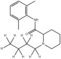 RAC-布比卡因-D9 结构式