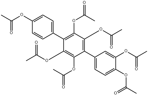1,1':4',1''-Terbenzene-3,4,2',3',5',6',4''-heptol heptaacetate Structure