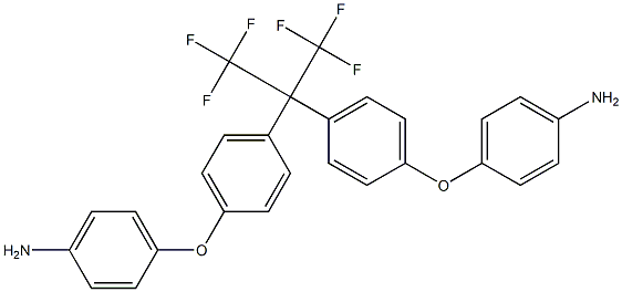 2,2-Bis[4-(4-aminophenoxyphenyl])hexafluoropropane Structure