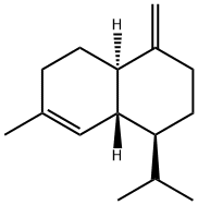 [1S,(+)]-1,2,3,4,4aβ,5,6,8aα-Octahydro-7-methyl-4-methylene-1-isopropylnaphthalene Struktur