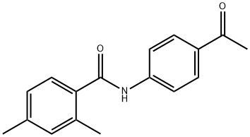 N-(4-acetylphenyl)-2,4-dimethylbenzamide Structure
