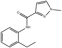 1H-Pyrazole-3-carboxamide,N-(2-ethylphenyl)-1-methyl-(9CI) Structure