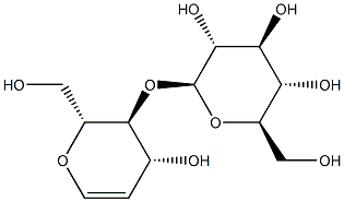D-纤维二糖烯, 490-51-7, 结构式