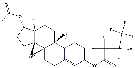 17β-Acetyloxy-3-(2,2,3,3,4,4,4-heptafluorobutyryloxy)androsta-2,4-diene Structure