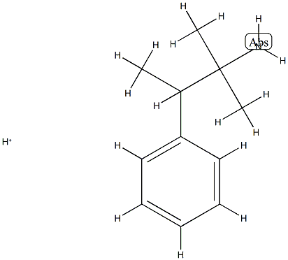 Benzeneethanamine,  -alpha-,-alpha-,-bta--trimethyl-,  conjugate  acid  (9CI) 结构式
