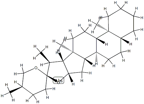 (25R)-5α-Spirostane Struktur