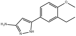 1H-Pyrazol-3-amine,5-(3-ethyl-4-methoxyphenyl)-(9CI) Struktur