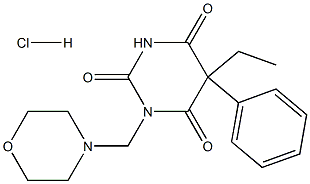 1-(Morpholinomethyl)phenobarbital hydrochloride Structure