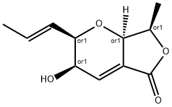 5H-Furo[3,4-b]pyran-5-one, 2,3,7,7a-tetrahydro-3-hydroxy-7-methyl-2-(1E)-1-propenyl-, (2R,3R,7R,7aR)-rel- (9CI) 结构式