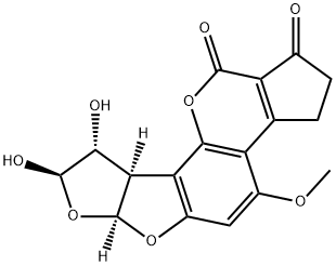 2,3-dihydro-2,3-dihydroxyaflatoxin B(1) 结构式