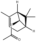 Acetic acid [1S,(+)]-2,7,7-trimethyl-1α,5α-methano-2-cyclohexen-6β-yl ester Struktur