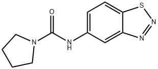1-Pyrrolidinecarboxamide,N-1,2,3-benzothiadiazol-5-yl-(9CI) 结构式
