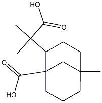 1-Carboxy-α,α,5-trimethylbicyclo[3.3.1]nonane-2-acetic acid,511-83-1,结构式