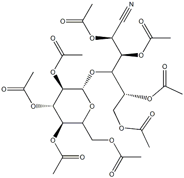 4-O-(2,3,4,6-Tetra-O-acetyl-β-D-glucopyranosyl)-D-glucononitrile 2,3,5,6-Tetraacetate|4-O-(2,3,4,6-Tetra-O-acetyl-β-D-glucopyranosyl)-D-glucononitrile 2,3,5,6-Tetraacetate