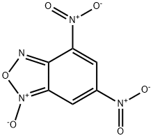 4,6-ジニトロベンゾフラザン1-オキシド 化学構造式