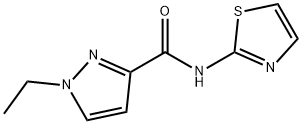 1H-Pyrazole-3-carboxamide,1-ethyl-N-2-thiazolyl-(9CI) Struktur