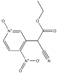 3-Pyridineacetic acid, α-cyano-4-nitro-, ethyl ester, 1-oxide,51536-36-8,结构式