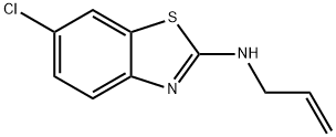 2-Benzothiazolamine,6-chloro-N-2-propenyl-(9CI) 化学構造式