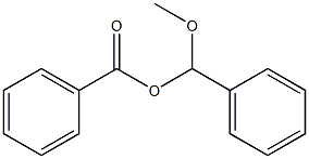 Benzoic acid α-methoxybenzyl ester Struktur