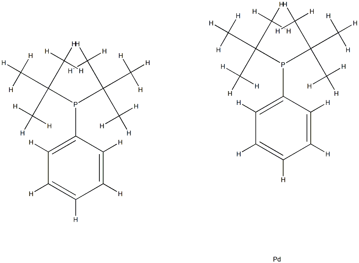 Bis(di-tert-butyl-phenylphosphine)palladiuM(0), Pd 19.3% Struktur