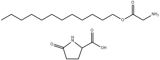 5-oxo-DL-proline, compound with dodecyl glycinate (1:1) Struktur