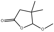 rac-(R*)-5-ヒドロキシメチル-4,4-ジメチル-4,5-ジヒドロフラン-2(3H)-オン 化学構造式