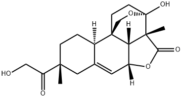 (3S)-3a,5aα,7,8,9,10,10aβ,10cα-Octahydro-3-hydroxy-8β-hydroxyacetyl-3aα,8-dimethyl-4H-3,10bβ-ethano-1H,3H-benzo[h]furo[4,3,2-de]-2-benzopyran-4-one Struktur