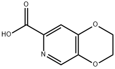 2,3-dihydro-[1,4]dioxino[2,3-c]pyridine-7-carboxylic acid Struktur