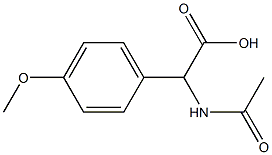 N-AC-RS-4-甲氧基苯甘氨酸, 52771-14-9, 结构式