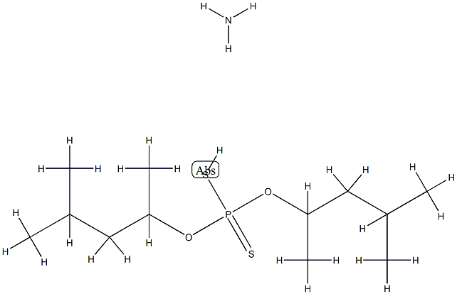 bis(4-methylpentan-2-yloxy)-sulfanyl-sulfanylidene-phosphorane Struktur