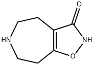 5,6,7,8-テトラヒドロ-4H-イソオキサゾロ[4,5-d]アゼピン-3-オール 化学構造式