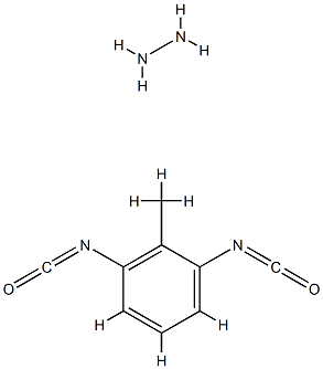 Toluene diisocyanate,hydrazine polymer Struktur