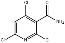 2,4,6-trichloropyridine-3-carboxamide 结构式