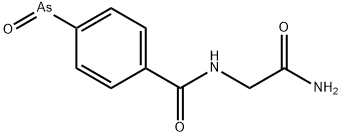 4-arsenoso-N-(carbamoylmethyl)benzamide Struktur