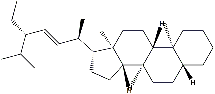 (22E)-5α-Stigmast-22-ene Structure